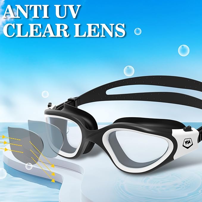 WIN.MAX Polarized Swimming Goggles Swim Pool Goggles Anti Fog Anti UV No Leakage Clear Vision for Men Women Adults Teenagers-StrideForce Fitness
