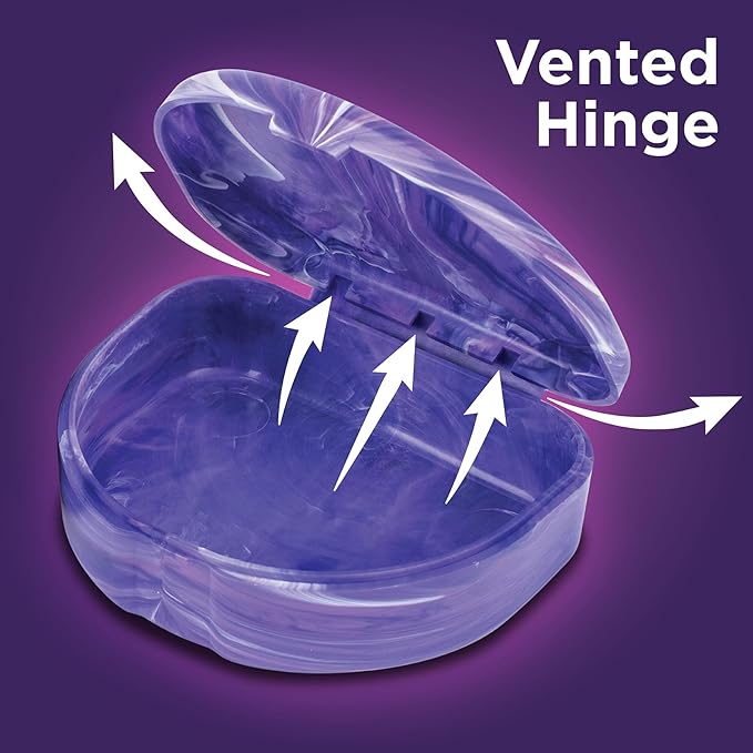 Practicon Marble Retainer Cases, Orthodontic Aligner Case, Mouth Guard Holder (3 Pack) (Wild Berry)