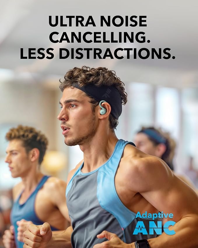 Soundcore Sport X20 by Anker, True-Wireless Workout Earbuds, Rotatable and Extendable Ear Hooks, Noise Cancelling, Deep Bass, IP68 Waterproof, Sweatproof, Dustproof, 48H Play, Sport Earbuds for Gym-StrideForce Fitness
