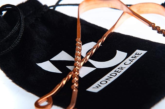 Wonder Care – Copper Tongue Cleaner Couples Pack | Copper Zig zag + Twister Cleaner | Tongue Cleaner Scraper for Adult | Ayurvedic Combo Pack Tongue Cleaner Scraper