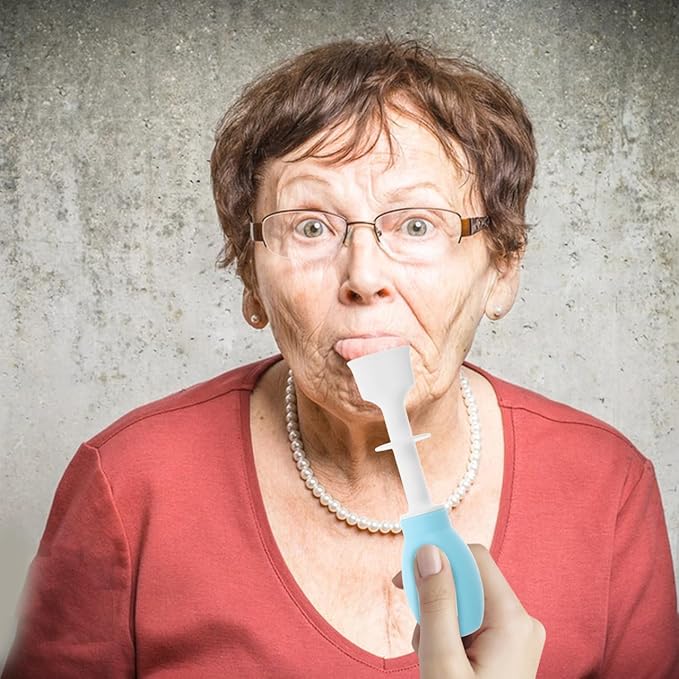 Tongue Muscle Rehabilitation Device for Speech and Swallowing Therapy Oral Muscle Trainer for Elderly and Children Home Clinic Use Tongue Exerciser