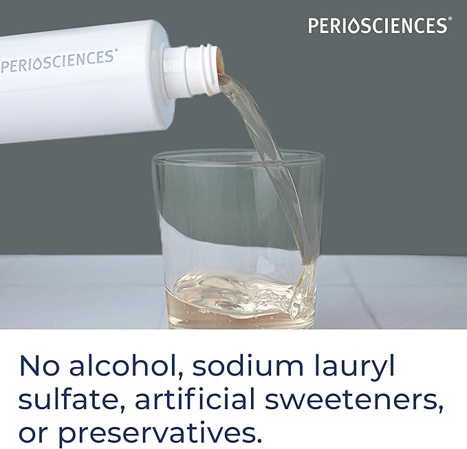 PerioSciences AO ProRinse Natural Mouthwash with Antioxidants and Amino Acids – Orthodontic Mouthwash – Fluoride-Free, 10 Fl Oz / 300ml