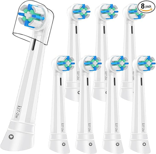 Replacement Heads Compatible with Oral B iO 3 4 5 6 7 8 9 10 Series Electric Toothbrush,Toothbrush Heads Compatible with Braun Oral B iO Replacement Heads with Medium Bristles,White