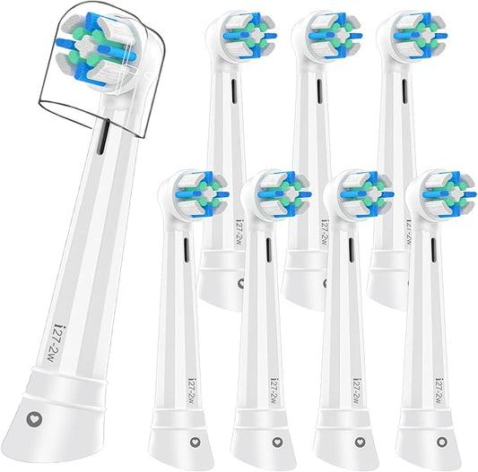 iO Replacement Heads Compatible with Oral B iO 2/3/4/5/6/7/8/9/10 Series Electric Toothbrush,IO Toothbrush Heads Compatible with Oral B iO,Medium-Hard bristles Care for Your Teeth,White