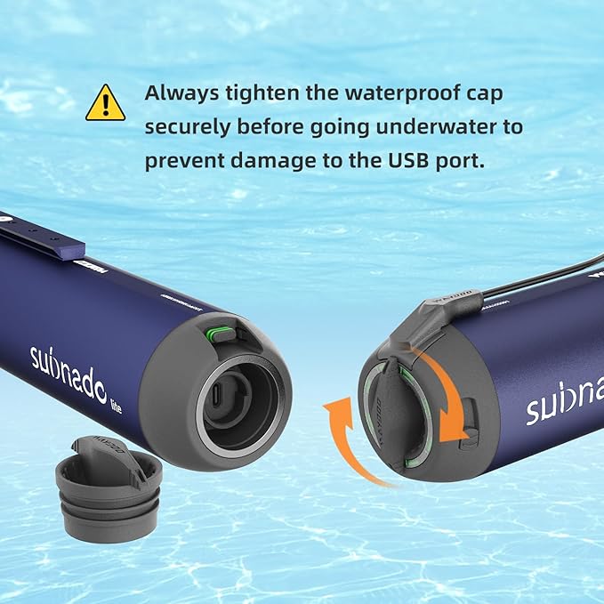 Waydoo Subnado Underwater Scooter Lite, Water Sports Diving Scooter with Removable Handle, Compact and Portable Water Scooter for Adults&Kids, Scuba Diving Snorkeling Sea Scooter Multiple Uses, Blue-StrideForce Fitness