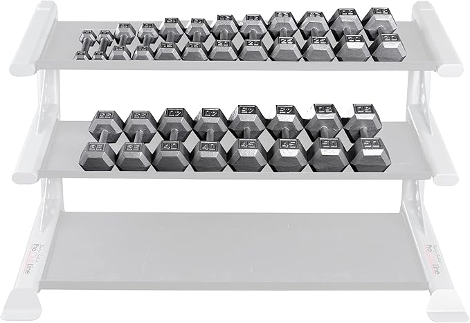 Body-Solid Cast Iron Hexagon Dumbbell, Hand Weights For Men and Women, Weight Dumbbells for Strength Training, Body Building Home Gym Training Gear-StrideForce Fitness