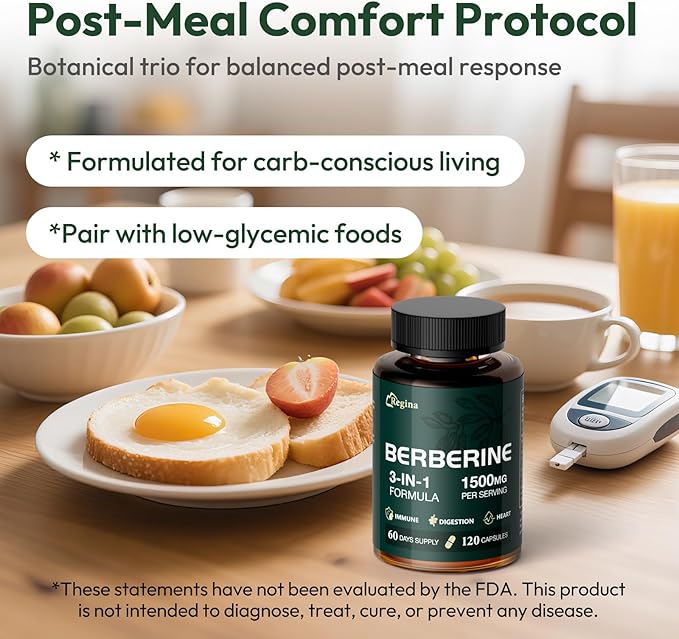 Liposomal Berberine Supplement 1500mg - Glucose Balance & Metabolic Support with Ceylon Cinnamon & Bergamot - Advanced Natural Weight Management, 120 Capsules for 60-Day Supply-StrideForce Fitness