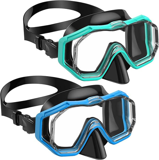 W WSTOO Kids Swim Goggles with Nose Cover,Snorkel Diving Swimming Mask for Youth 5-15,HD 3-Window Wide Vision Anti-Shattered Lens Anti-Fog&Leak-StrideForce Fitness