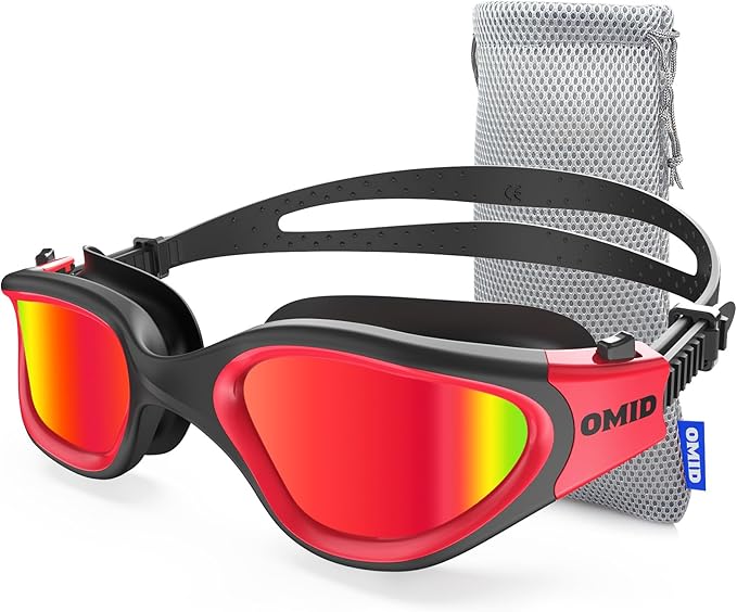 OMID Swim Goggles, P2 Polarized Swimming Goggles for Men Anti-fog Goggles Swimming for Adult Women-StrideForce Fitness