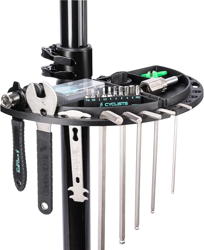 cyclists Bike Repair Stand Bike Stand for Workstand Maintenance - E Bike Repair Stand Bicycle Shop Home Mechanics for Mountain Bike and Road Bike (Max Load 55lbs)-StrideForce Fitness