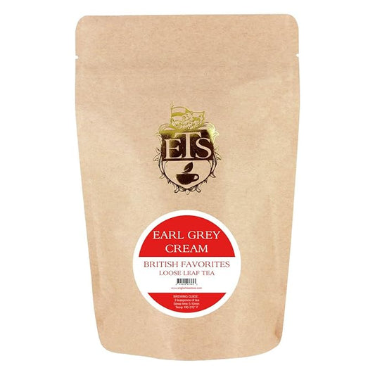 English Tea Store Earl Grey Cream Loose Leaf Tea Pouches - 4oz | Bergamot with Vanilla Notes | Ceylon Black Tea | Smooth Flavor | Rich Aroma-StrideForce Fitness