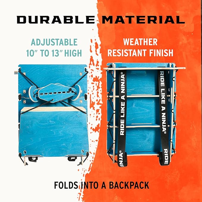 Ninja MTB Jump Ramp, Turbo Kicker Portable Jump Ramp, 4 Panel Ramp for All Ages, Ideal for MTB Bikes, BMX Bikes, One Wheels, Scooters, Skateboards, and RC Cars-StrideForce Fitness