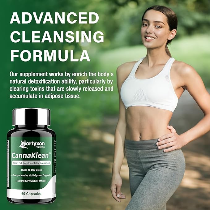 25-in-ONE CannaKlean & Detox Capsules - Natural Detox Cleanse, Natural Herbal Formula for Body Purification, Kidney & Liver (120 Capsules) -2 Pack-StrideForce Fitness