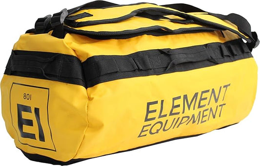 Element Equipment Trailhead Duffel Bag Shoulder Straps Waterproof Yellow Small-StrideForce Fitness