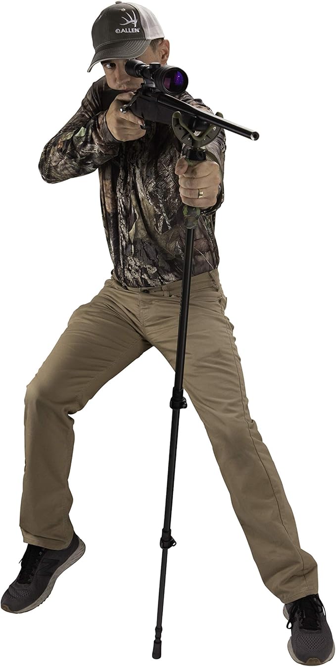 Allen Company Axial Shooting Stick and Monopod, Camera Base, Spotting Scope, Extends up to 61-inch-StrideForce Fitness