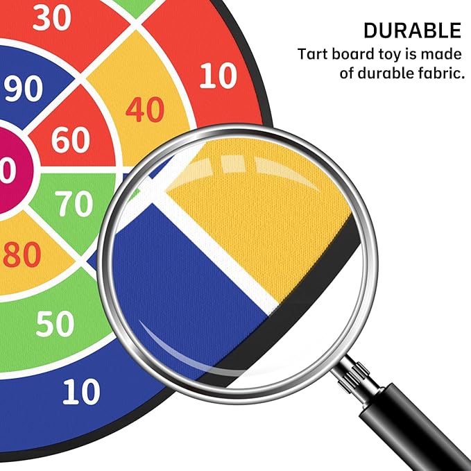 TEMI 29" Large Dart Board for Kids, Boys Toys Dartboards with 20 Balls, Indoor and Outdoor Sport Fun Party Play Game Toys, Birthday Gifts for Boys Girls 3 4 5 6 7 8 9 10 11 12 Years Old-StrideForce Fitness