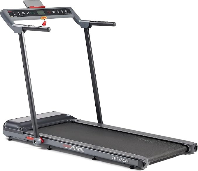 Sunny Health & Fitness Strider Foldable Treadmill, 20-Inch Wide Running Belt with Optional Exclusive SunnyFit™ App and Enhanced Bluetooth Connectivity-StrideForce Fitness
