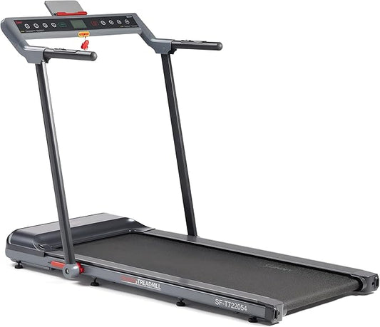 Sunny Health & Fitness Strider Foldable Treadmill, 20-Inch Wide Running Belt with Optional Exclusive SunnyFit™ App and Enhanced Bluetooth Connectivity-StrideForce Fitness