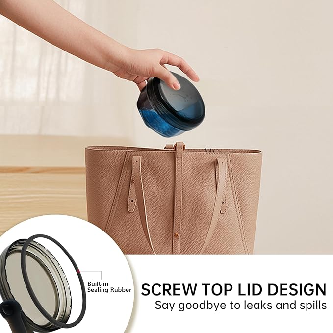 Leak Proof Denture Cups for Soaking Dentures, Partial Denture Bath Case Travel Retainer Cleaning Container Case with Brush for Aligner, Denture, Mouth Guard - Transparent Black