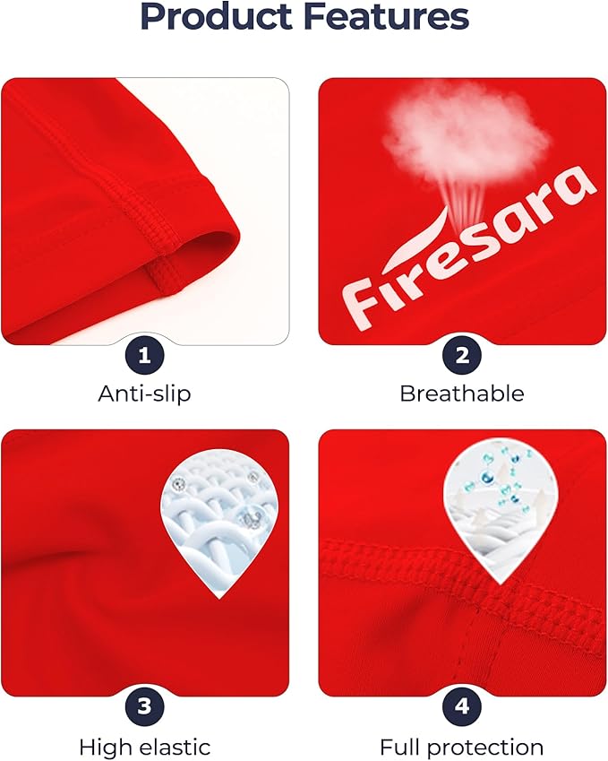 Firesara Fabric Swim Cap, High Elasticity Swimming Cap Keeps Hair Clean Breathable Fit Both Long Hair Short Hair, Swim Caps Woman Girls Men Kids One Size Hat-StrideForce Fitness