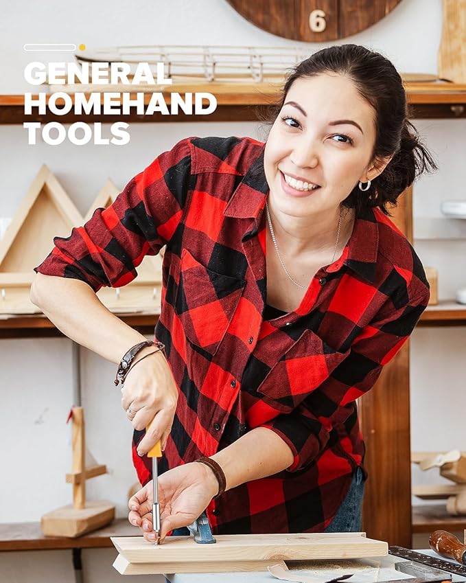 24pcs Home DIY Tool Kit for Household, Office & Garage - General Repair Small Hand Tool Set with Storage Case-StrideForce Fitness