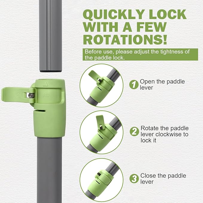 SUP Paddle - Paddle Board Paddle 4 Piece Stand Up Paddleboard Paddles Lightweight Floating Kayak Paddle - Light Blue - Lake Green - Light Green-StrideForce Fitness