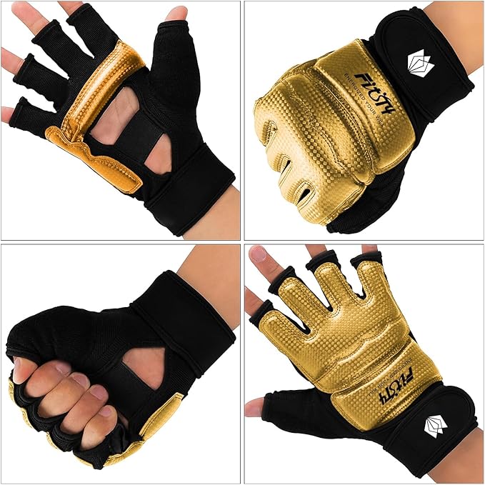 FitsT4 Sports Half Mitts MMA UFC Training Boxing Punch Bag Martial Arts Gloves-StrideForce Fitness