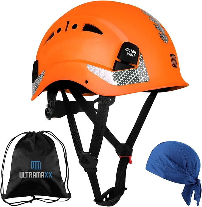 Safety Helmet Hard Hat, ANSI Z89.1 Approved Lightweight Vented Work Helmet, 6-Point Adjustable Ratchet Suspension Hardhat Ideal for Industrial and Construction-StrideForce Fitness