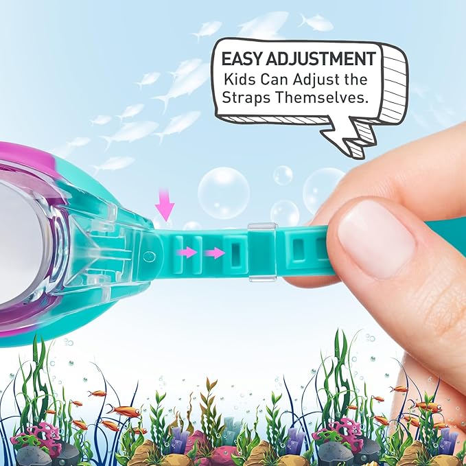 Aegend 2 Pack Kids Goggles, Swimming Goggles for Kids Age 4-16 Boys and Girls Youth, Anti-Fog Waterproof Anti-UV Pool Goggles-StrideForce Fitness