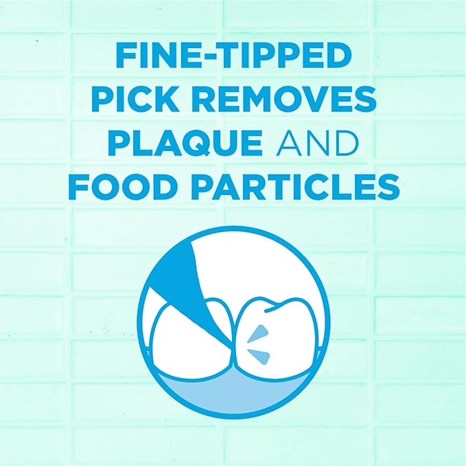 GUM Advanced Care Floss Picks - Dental Flossers for Adults with Vitamin E and Fluoride - Extra Strong Shred-Resistant Dental Floss, Easy Grip Handle, Fresh Mint Flavor, 90 Count (Pack of 3)