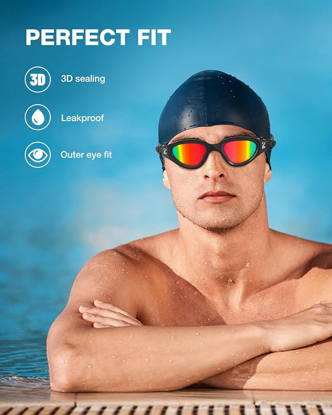 ZIONOR Swim Goggles, G1 SE Swimming Goggles Anti-fog for Adult Men Women-StrideForce Fitness