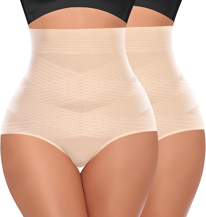 Tummy Control Shapewear Panties for Women High Waisted Body Shaper Slimming Shapewear Underwear Girdle Panty-StrideForce Fitness