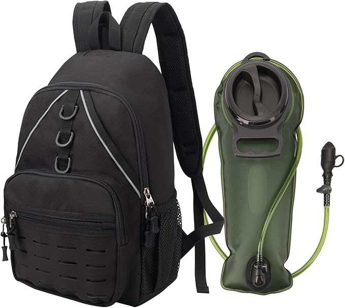 Small Hiking Backpack,Lightweight Water Backpack with 2L Water Bladder Phone Pocket Hydration Pack for Cycling Climbing Biking-StrideForce Fitness