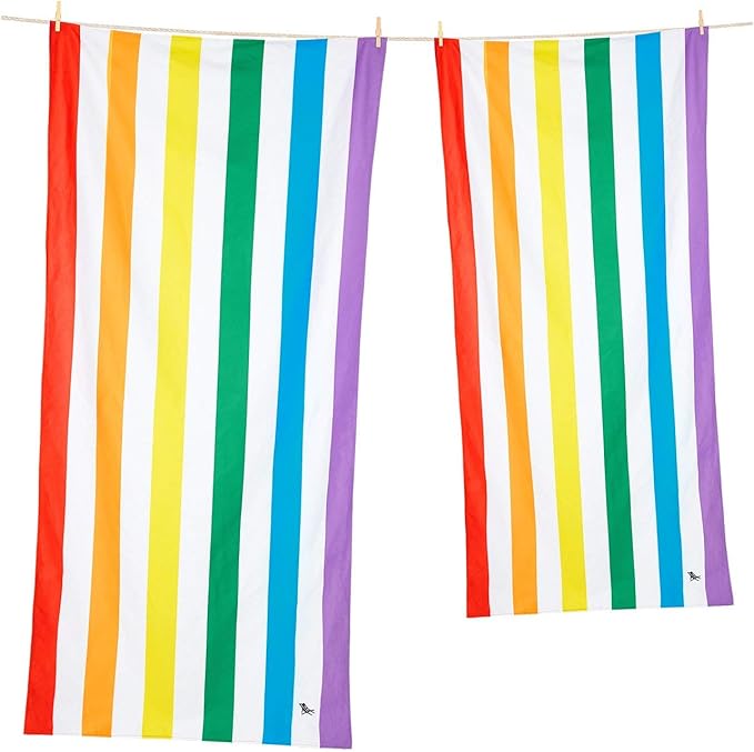 Dock & Bay Quick Drying Towel - for Sports & Gym - Compact, Lightweight - 100% Recycled - Includes Bag - Cabana Light - Malibu Pink, Double Extra Large (180x200cm, 70x78)-StrideForce Fitness