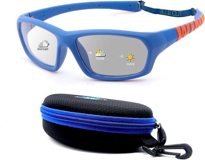 BLUE CUT Sports Protection Goggles, Photochromic Lenses Safety Glasses for Basketball, Pickleball and Outdoor Sports-StrideForce Fitness