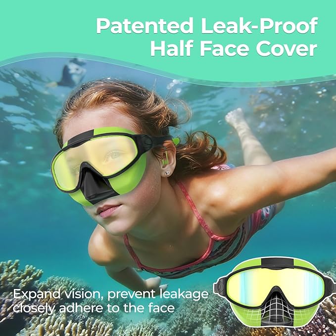 Swim Goggles for Kids 3-15 with Earplugs Large Frame Anti-Fog/UV Swimming Goggles for Boys Girls Toddler 2PCS-StrideForce Fitness