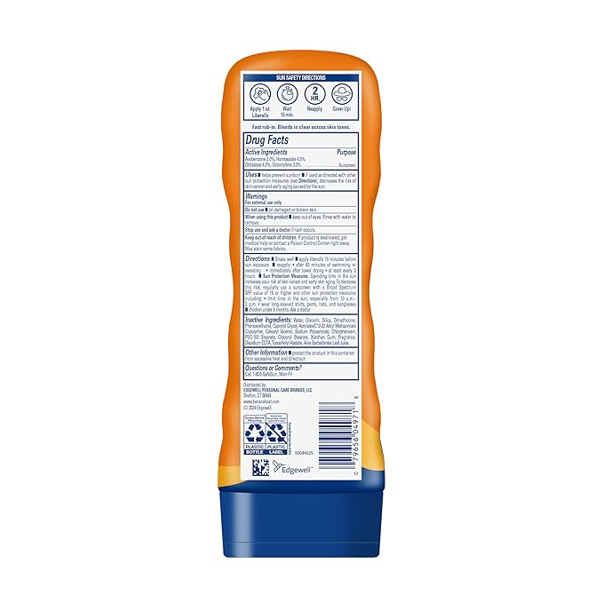 Banana Boat Sport Ultra SPF 30 Sunscreen Lotion, 8oz | Banana Boat Sunscreen SPF 30 Lotion, Oxybenzone Free, Sunblock, Water Resistant, 8oz