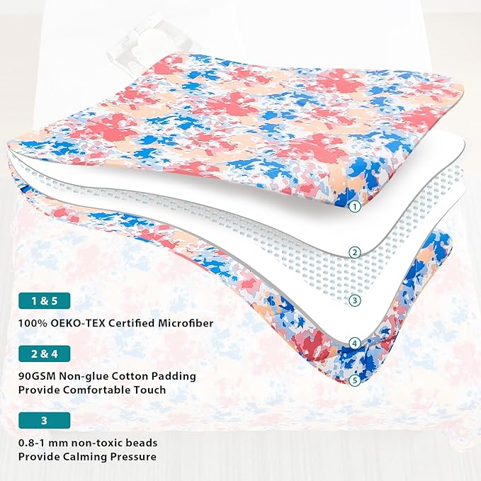 L'AGRATY Weighted Blanket - 60"x80" 20lbs Cooling Breathable Heavy Blanket Microfiber Material with Glass Beads for Adult All-Season Summer Fall Winter Soft Thick Comfort-StrideForce Fitness