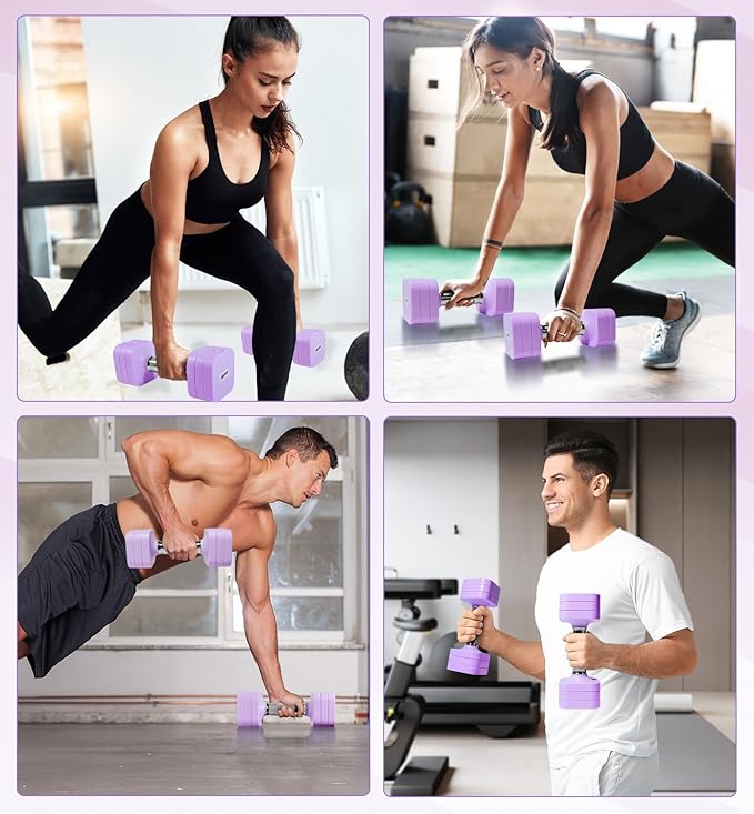 15LB 20LB 50LB Adjustable Dumbbell Set Free Weights Dumbbells Set for Women Men Hand Weights Sets Adjust Dumbbell Weight Sets for Home Gym Exercise Workout Strength Training Equipments-StrideForce Fitness