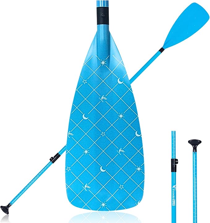 Freein 3-Piece Adjustable & Floating SUP Paddle - Fiberglass Shaft, Nylon Blade (71-83")-StrideForce Fitness