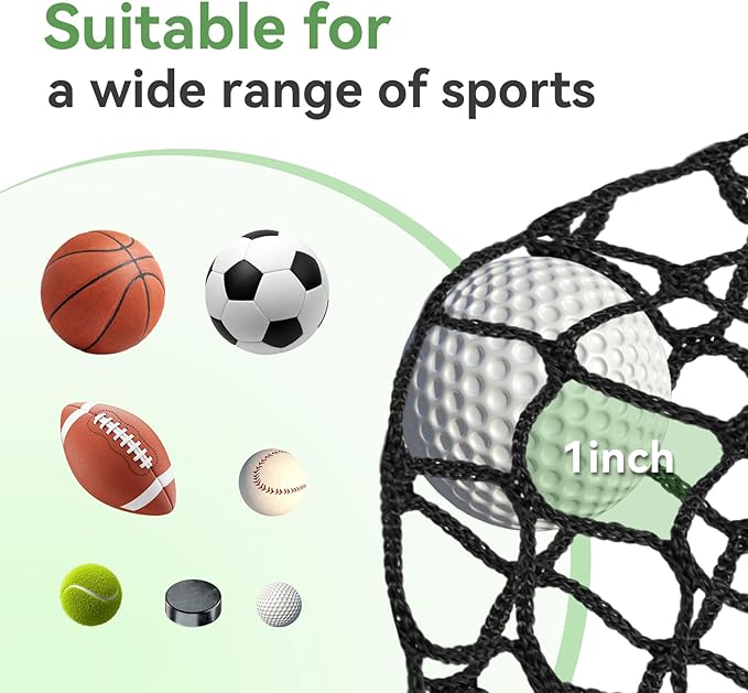 Golf Net, Golf Practice Net, for Backyard 10/15/20/25/30/40/50ft Indoor Nylon Netting-StrideForce Fitness