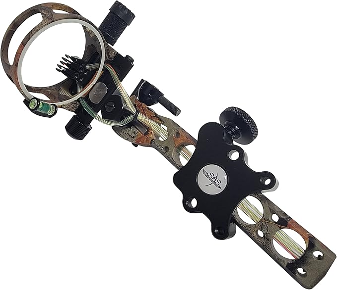 SAS Essence 019" Bow Sight with Micro Adjust Detachable Bracket with LED Sight Light for Archery Compound Bows Hunting Shooting-StrideForce Fitness
