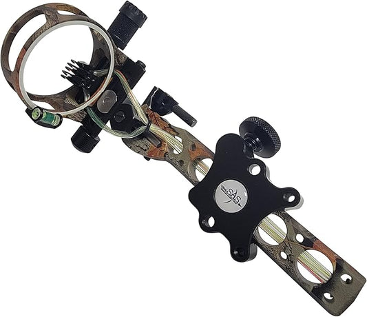SAS Essence 019" Bow Sight with Micro Adjust Detachable Bracket with LED Sight Light for Archery Compound Bows Hunting Shooting-StrideForce Fitness