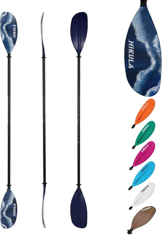 Kayak Paddle Aluminum Shaft Paddle with Nylon Blades, Floating Adjustable Kayaking Oars, 3 Piece, 220-240cm/86-94 Inches,Black/Rose/Teal/Black/Orange/Grey-StrideForce Fitness