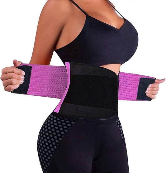 VENUZOR Waist Trainer Belt for Women - Waist Cincher Trimmer - Slimming Body Shaper Belt - Sport Girdle Belt (UP Graded)-StrideForce Fitness