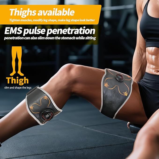 Electronic Muscle Stimulator, Abs Stimulator Muscle Toner for Abdomen/Arm/Leg, Strength Training Equipment for Men and Women-StrideForce Fitness