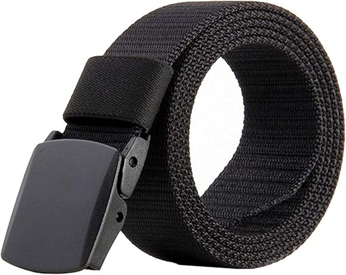 JASGOOD Nylon Canvas Breathable Military Tactical Men Waist Belt With Plastic Buckle-StrideForce Fitness