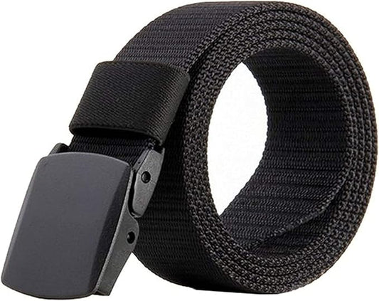 JASGOOD Nylon Canvas Breathable Military Tactical Men Waist Belt With Plastic Buckle-StrideForce Fitness