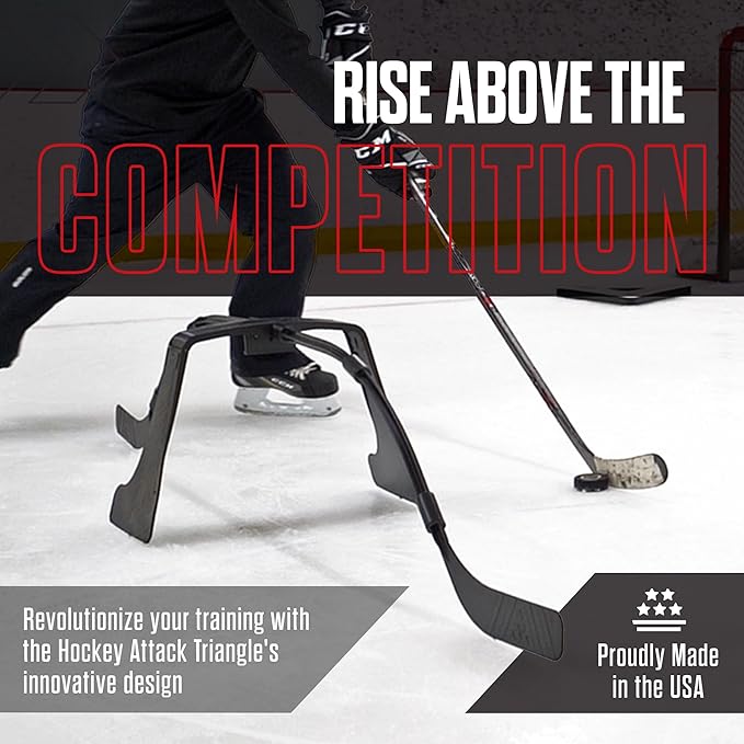 Snipers Edge Hockey - Hockey Attack Triangle - Lightweight and Durable - Works Great for On and Off Ice Training.-StrideForce Fitness