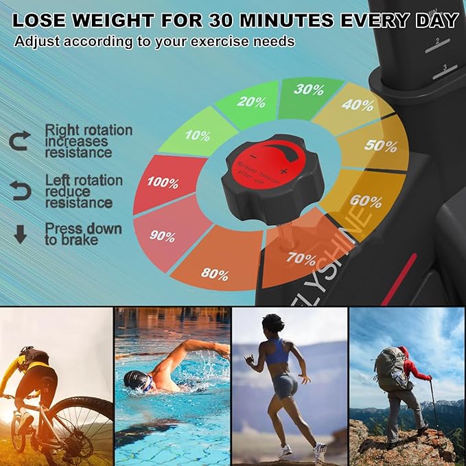 Exercise Bikes Stationary,Exercise Bike for Home Indoor Cycling Bike for Home Cardio Gym,Workout Bike with Ipad Mount & LCD Monitor,Silent Belt Drive-StrideForce Fitness